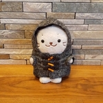 しろたん19cm ダッフルコート(黒色)