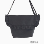 perm様専用『フリルキャンバスのショルダーBAG　BLACKver.』