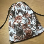 リアル猫・巾着袋(コップ袋)
