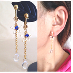 《♡7000記念500円均一SALE》星屑の涙【イヤリング or ピアス】