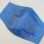 立体マスク Ⓒ【タイシルク(蒼海】フィルターポケット付き