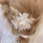 オーダー品✨ヘッドドレス★ウエディング★ナチュラル★ガーデン★結婚式★花嫁★卒業式★ヘアアクセサリー★ヘッドパーツ★マタニティフォト★成人式