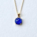 再販♡ 夜空の贈り物 ラピスラズリ×クリスタルのネックレス AAA 8mm  14kgf