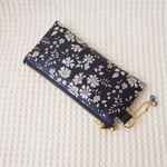 Ｙさまご予約品　★LIBERTY　Capel　ネイビー　中布付きmini×2ポーチ　はんこポーチ