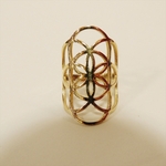 シードオブライフ　リング　ゴールド　9号～19号　古代神聖幾何学 Seed of life Ring Gold