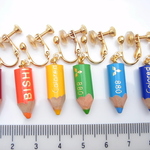 色鉛筆イヤリング（６色セット）
