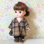 メルちゃんのブラウンウールコート ＊メルちゃん　メルちゃん服　ソランちゃん　ソランちゃん服