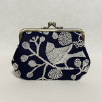 点と線模様製作所 親子がま口財布(コンパクト) bird garden