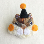 ハロウィンりすのブローチ