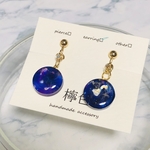  round　水彩イヤリング