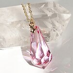 再販)レア･希少✰︎ヴィンテージ SWAROVSKI ライトローズのネックレス