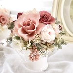 プリザーブドフラワー＊モーブピンクが美しい薔薇のアレンジ＊母の日ギフト＊結婚祝い＊お誕生日＊フラワーギフト