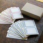 【活版印刷】 LETTERPRESS sticker BOX Red&Blue（2色セット計72枚入り）