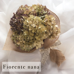 【ブーケ】秋色紫陽花のナチュラルドライブーケ