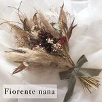 【ブーケ】まつぼっくりとケイトウのナチュラルドライブーケ