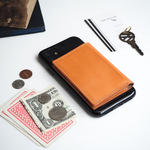 忘れ物をしなくなる iPhoneカバー（ビスケットベージュ）牛革　TPUソフトカバー iPhone12シリーズ対応 ILL1185