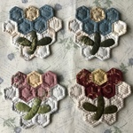 お花のコースター　４個セット