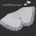 白レース　丸襟　付け襟