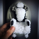 【NEW】黒ひつじver🐑　1/6サイズ　もっふもふ🎶　ひつじさんのもふもふチェア♪🐾　ブライスなどに