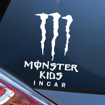 モンスター KIDS IN CAR カッティング カーステッカー