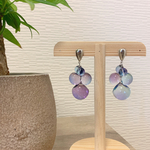 耳元で揺れる鈴丸（紫陽花）