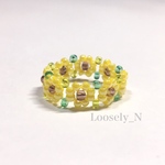 🌻＊flower series＊ ビーズリング ひまわり