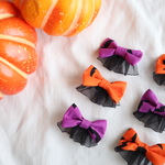 ハロウィンカラー🎃ジャックオーランタン　ヘアクリップ　ヘアアクセサリー　