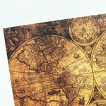 送料無料　オリジナル　デザインペーパー　地図　D 10枚 A4