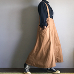 ■スエヒロガリスカートサロペット■チノクロス■キャメル