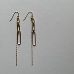 デザインチェーンピアス