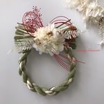 しめ縄リース・紅白