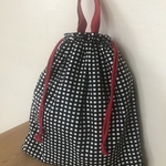 お着替え袋＊ギンガム×レッド
