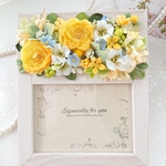 〜yellow ranunculus〜フォトフレーム☆結婚式、誕生日、新築のお祝いに☆
