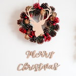 【早割！】クリスマス 木製［送料込］レターバナー No.03［Merry Christmas］クリスマスアイテム メリークリスマス 撮影小物 クリスマス飾り
