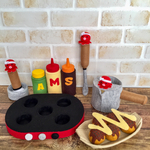 受注製作 : くっつく！！ たこ焼き セット☆ フェルト ままごと