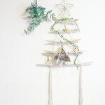 流木のシンプルクリスマツリー【ゴールドスターオーナメント使用】