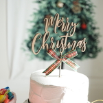 再再販！クリスマス 木製［送料込］ケーキトッパー No.01［Merry Christmas］レターバナー クリスマスアイテム メリークリスマス 撮影小物 クリスマス飾り