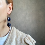  【1012-06】Vintage navy pumpkin  jewelry