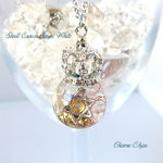Skull Crown Snow White オルゴナイトネックレス