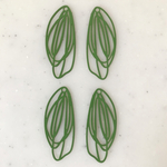 Green Geometric Designed Oval Pendant Tops