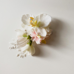 胡蝶蘭の髪飾りA(スイートピー・紫陽花)💐七五三やお正月、初節句、お食い初めにオススメ✨