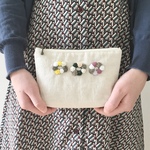 ビーズ刺繍ポーチ｢宝石箱」