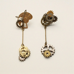 【再販】時計の針と歯車のピアス(イヤリング)