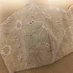 マーガレット刺繍ピンクベージュ 色L Lサイズ
