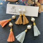 コットンパール✖タッセルピアス