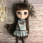 1638 choco mintのワンピース  Blythe ブライス アウトフィット 洋服