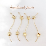 (I)メタルスティック ウェーブ 花小2コ 1カン ゴールド【4ヶ】