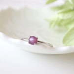 silver925 スタールビー リング (4mm)