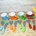 フェルトままごと*コップ&フォーク・ナイフ*