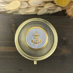 France ヴィンテージボタン marine  ピルケース アクセサリーケース